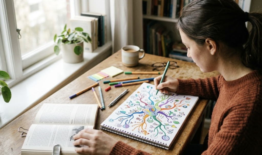 Mapas mentales para tomar notas mientras lees