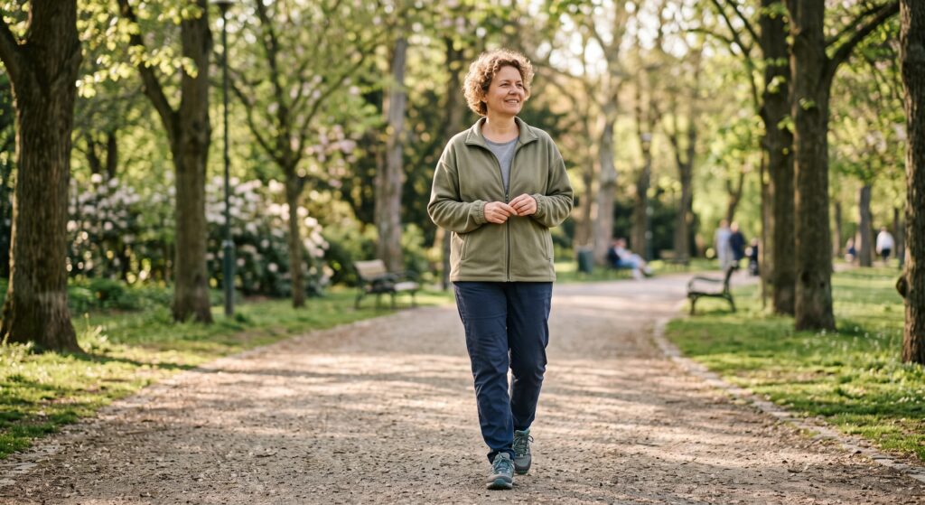 Caminar para desinflamar el vientre después de comer